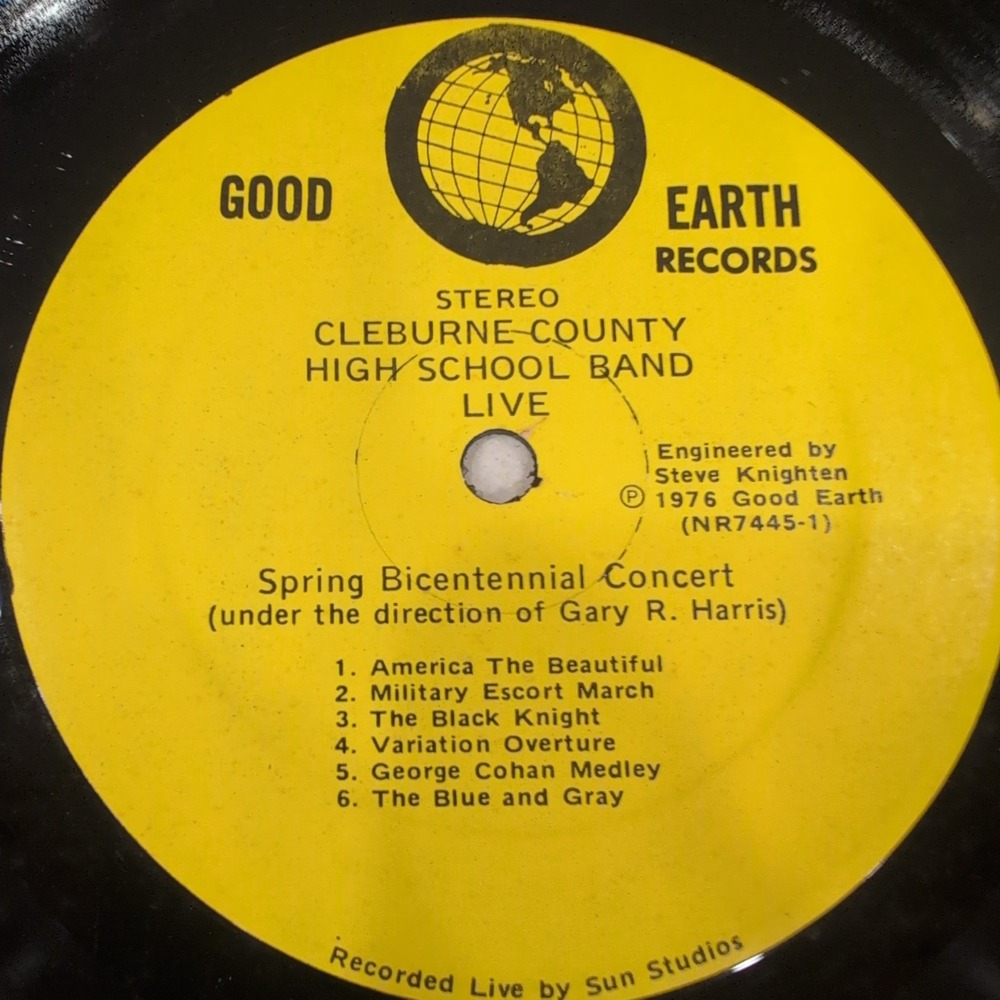 Cleburne County High School Band Live Spring Bicentennial Concert 1976 Vinyl LP - Picture 6 of 6